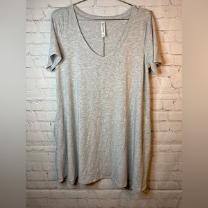 Zenana premium soft  grey T-shirt dress! size large